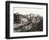 View of the Panama Canal under Construction-null-Framed Photographic Print