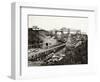 View of the Panama Canal under Construction-null-Framed Photographic Print