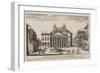 View of the Pantheon, C.1778-92 (Etching)-Giovanni Battista Piranesi-Framed Giclee Print