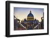 View of the Papal Basilica of St Peter's at Night-George Oze-Framed Photographic Print