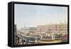 View of the Parade and Imperial Palace of St.Petersburg-Benjamin Patersson-Framed Stretched Canvas