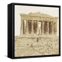 View of the Parthenon from the West-James Robertson-Framed Stretched Canvas