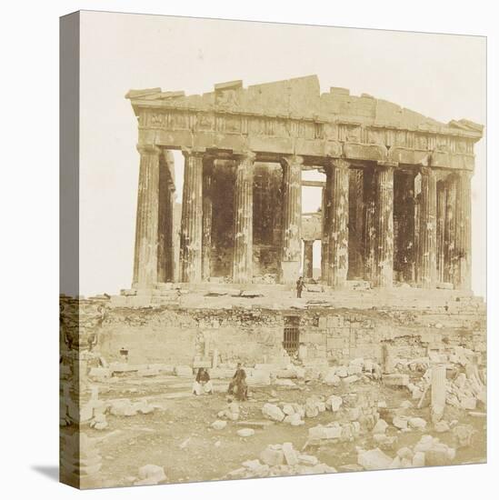 View of the Parthenon from the West-James Robertson-Stretched Canvas