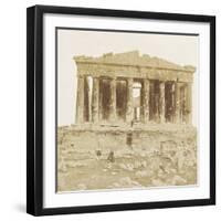 View of the Parthenon from the West-James Robertson-Framed Photographic Print