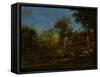 View of the Pastures of the Limousin, 1835-Jules Dupre-Framed Stretched Canvas