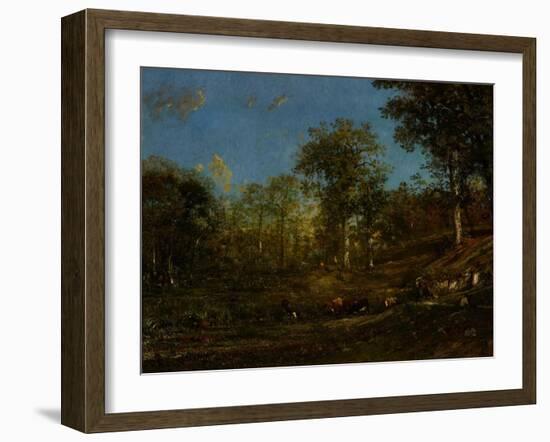 View of the Pastures of the Limousin, 1835-Jules Dupre-Framed Giclee Print