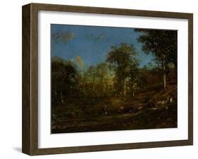 View of the Pastures of the Limousin, 1835-Jules Dupre-Framed Giclee Print