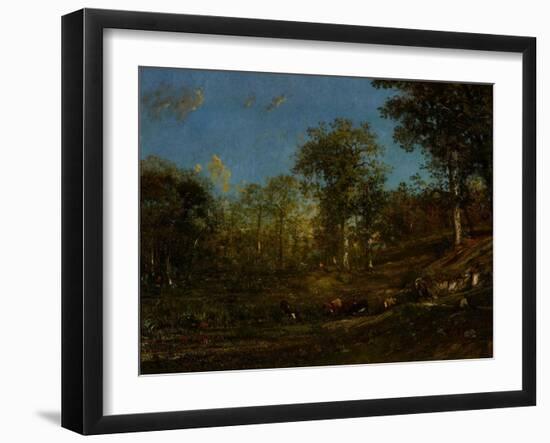 View of the Pastures of the Limousin, 1835-Jules Dupre-Framed Giclee Print
