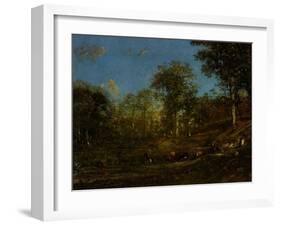 View of the Pastures of the Limousin, 1835-Jules Dupre-Framed Giclee Print