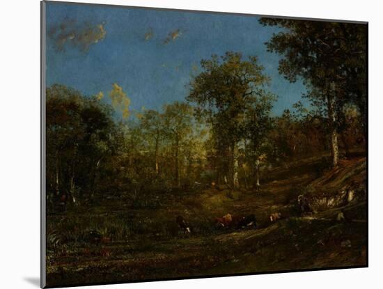 View of the Pastures of the Limousin, 1835-Jules Dupre-Mounted Giclee Print