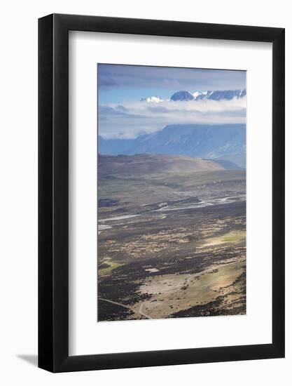View of the Patagonian steppe, Torres del Paine National Park, Patagonia, Chile, South America-Alex Robinson-Framed Photographic Print
