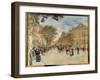 View of the Pavilion of Hanover and the Boulevard Des Italians in Paris, 20Th Century (Oil on Canva-Jean Francois Raffaelli-Framed Giclee Print