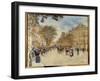 View of the Pavilion of Hanover and the Boulevard Des Italians in Paris, 20Th Century (Oil on Canva-Jean Francois Raffaelli-Framed Giclee Print