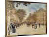 View of the Pavilion of Hanover and the Boulevard Des Italians in Paris, 20Th Century (Oil on Canva-Jean Francois Raffaelli-Mounted Giclee Print