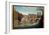 View of the Peak Pont in Paris after the Fire of 1718, 1718 (Oil on Canvas)-Jean-Baptiste Oudry-Framed Giclee Print