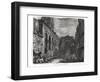 View of the Peristyle of the Palace of Diocletian (245-313), Roman Emperor 284-305, at Split-Robert Adam-Framed Giclee Print