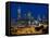 View of the Perth Cbd Skyline from Kings Park, Western Australia, Australia-Peter Adams-Framed Stretched Canvas