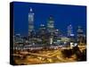 View of the Perth Cbd Skyline from Kings Park, Western Australia, Australia-Peter Adams-Stretched Canvas