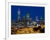 View of the Perth Cbd Skyline from Kings Park, Western Australia, Australia-Peter Adams-Framed Photographic Print