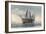 View of the Peter Iredale Shipwreck - Clatsop Beach, OR-Lantern Press-Framed Art Print