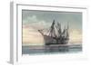View of the Peter Iredale Shipwreck - Clatsop Beach, OR-Lantern Press-Framed Art Print
