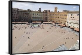 View of the Piazza Del Campo, Siena, UNESCO World Heritage Site, Tuscany, Italy, Europe-Robert Harding-Framed Photographic Print