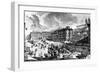 View of the Piazza Di Spagna, from the 'Views of Rome' Series, C.1760-Giovanni Battista Piranesi-Framed Giclee Print