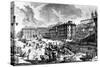 View of the Piazza Di Spagna, from the 'Views of Rome' Series, C.1760-Giovanni Battista Piranesi-Stretched Canvas