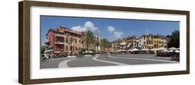 View of the Piazza Garibaldi, Lerici, Liguria, Italy-null-Framed Photographic Print