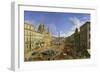 View of the Piazza Navona, Rome-Canaletto-Framed Giclee Print