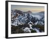 View of the Pico De La Cruz, Caldera De Taburiente, Island La Palma, Canary Islands, Spain-Rainer Mirau-Framed Photographic Print