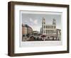 View of the Place De L'Eglise Saint-Sulpice-Courvoisier and Bocquet-Framed Giclee Print