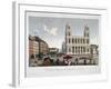 View of the Place De L'Eglise Saint-Sulpice-Courvoisier and Bocquet-Framed Giclee Print