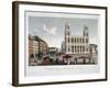 View of the Place De L'Eglise Saint-Sulpice-Courvoisier and Bocquet-Framed Giclee Print