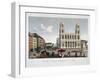 View of the Place De L'Eglise Saint-Sulpice-Courvoisier and Bocquet-Framed Giclee Print