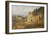 View of the Place De L'Hotel De Ville, Saint-Omer, 1832-Charles Goureau-Framed Giclee Print