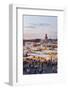 View of the Place Djemaa El Fna in the Evening, Marrakech, Morocco, North Africa, Africa-Matthew Williams-Ellis-Framed Photographic Print