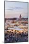 View of the Place Djemaa El Fna in the Evening, Marrakech, Morocco, North Africa, Africa-Matthew Williams-Ellis-Mounted Photographic Print