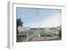 View of the Place Louis XV and the Jardin des Tuileries, 1815-30-Henri Courvoisier-Voisin-Framed Giclee Print