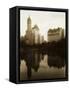 View of the Plaza Hotel, the Savoy Hotel and the Sherry-Netherland Hotel Reflected in the Water-null-Framed Stretched Canvas