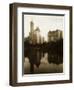 View of the Plaza Hotel, the Savoy Hotel and the Sherry-Netherland Hotel Reflected in the Water-null-Framed Photographic Print