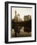 View of the Plaza Hotel, the Savoy Hotel and the Sherry-Netherland Hotel Reflected in the Water-null-Framed Photographic Print