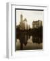 View of the Plaza Hotel, the Savoy Hotel and the Sherry-Netherland Hotel Reflected in the Water-null-Framed Photographic Print