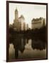 View of the Plaza Hotel, the Savoy Hotel and the Sherry-Netherland Hotel Reflected in the Water-null-Framed Photographic Print