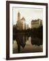 View of the Plaza Hotel, the Savoy Hotel and the Sherry-Netherland Hotel Reflected in the Water-null-Framed Photographic Print