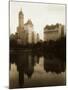 View of the Plaza Hotel, the Savoy Hotel and the Sherry-Netherland Hotel Reflected in the Water-null-Mounted Photographic Print