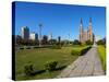 View of the Plaza Moreno and the Cathedral of La Plata, La Plata, Buenos Aires Province, Argentina,-Karol Kozlowski-Stretched Canvas