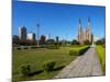 View of the Plaza Moreno and the Cathedral of La Plata, La Plata, Buenos Aires Province, Argentina,-Karol Kozlowski-Mounted Photographic Print
