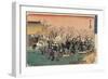 View of the Plum Garden at Kameido, 1832-1834-Utagawa Hiroshige-Framed Giclee Print