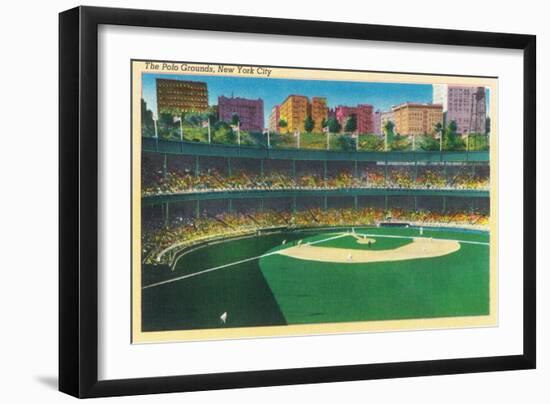 View of the Polo Grounds - New York, NY-Lantern Press-Framed Art Print